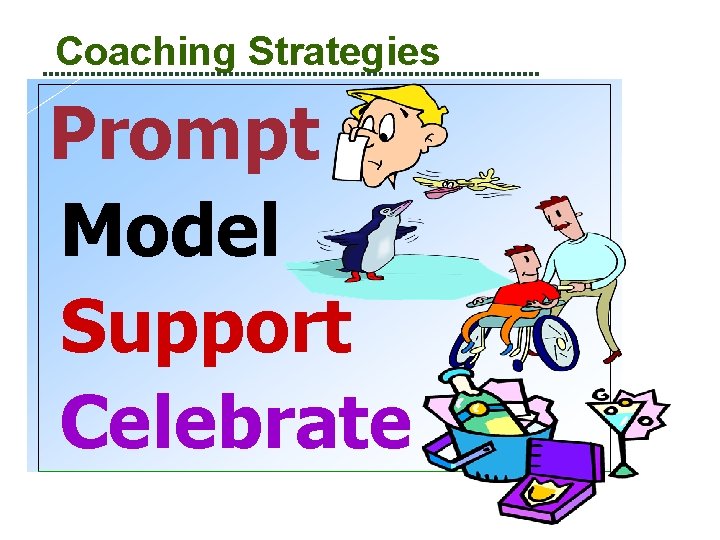 Coaching Strategies Prompt Model Support Celebrate 