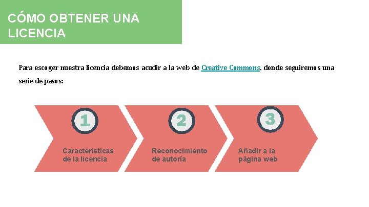 CÓMO OBTENER UNA LICENCIA Para escoger nuestra licencia debemos acudir a la web de
