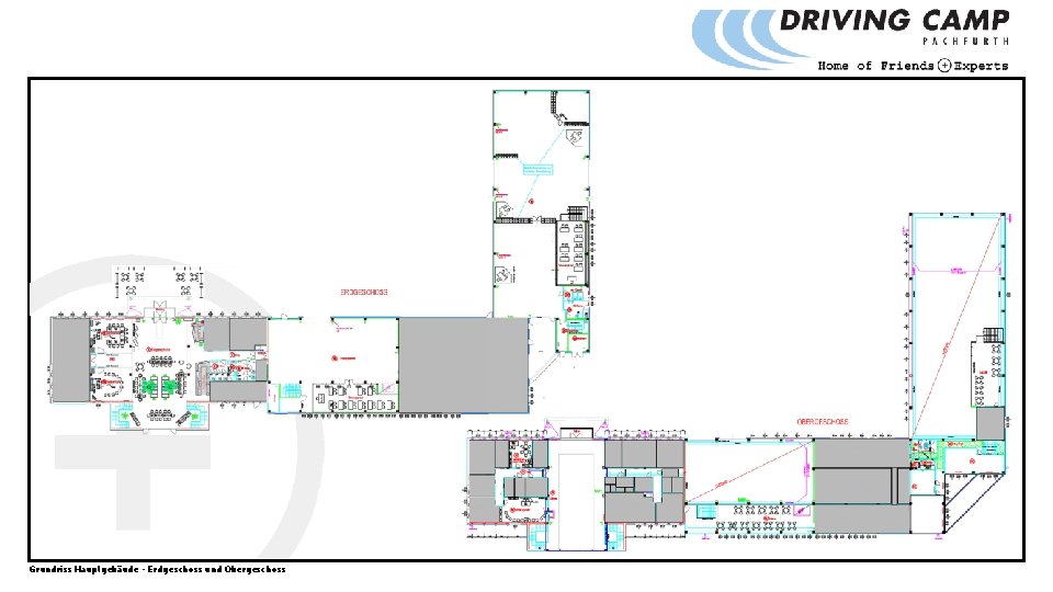 Grundriss Hauptgebäude - Erdgeschoss und Obergeschoss 