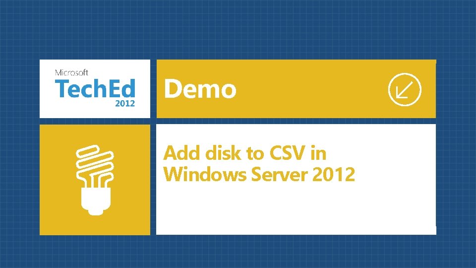 Demo Add disk to CSV in Windows Server 2012 