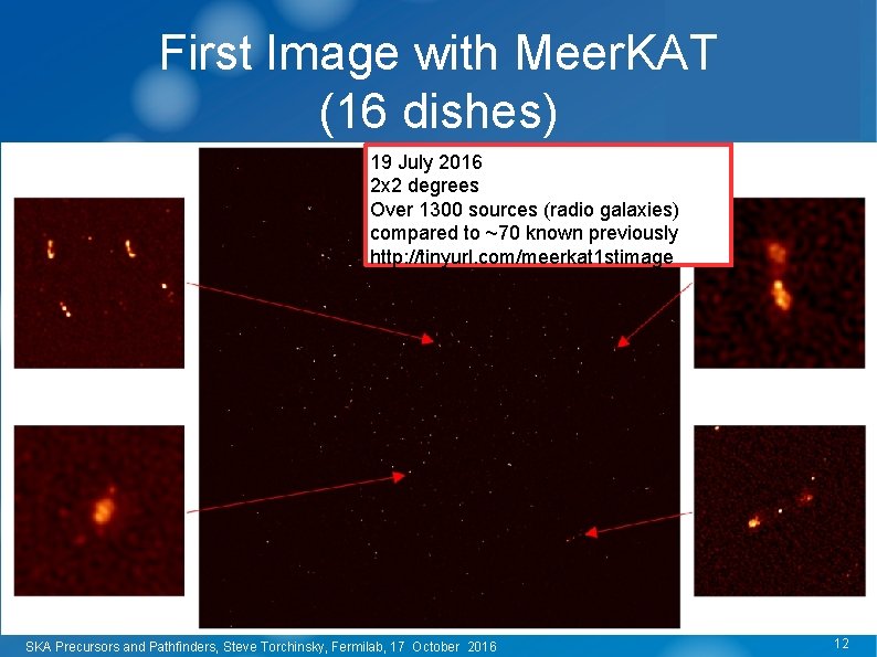 First Image with Meer. KAT (16 dishes) 19 July 2016 2 x 2 degrees