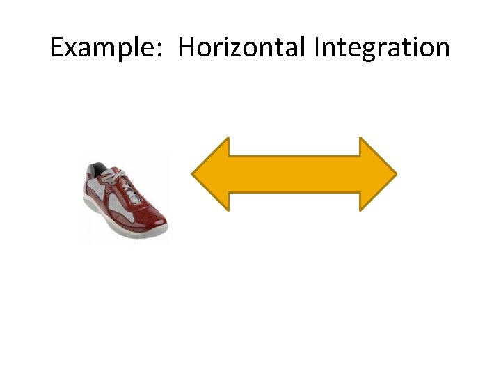 Example: Horizontal Integration 