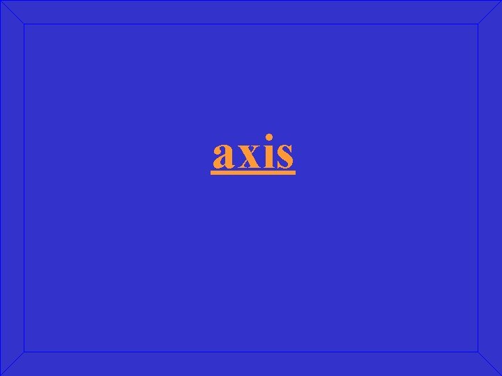 axis 