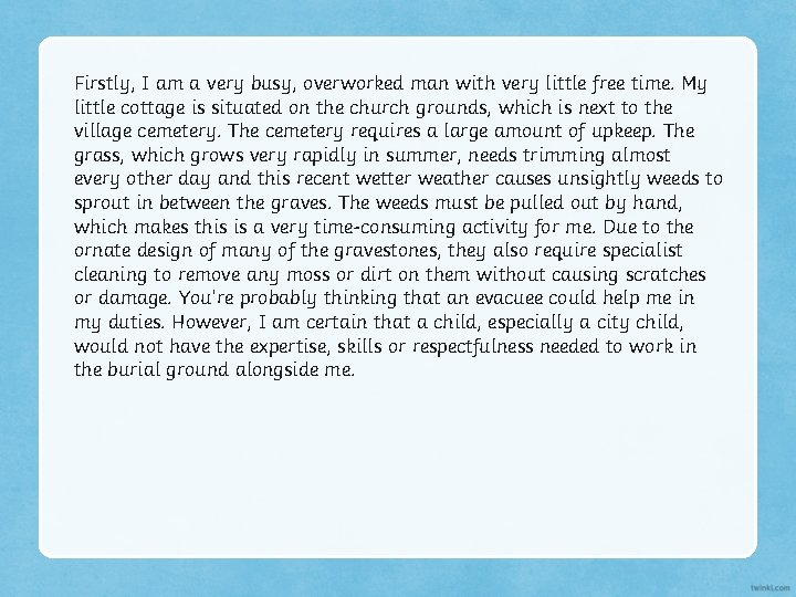 Firstly, I am a very busy, overworked man with very little free time. My