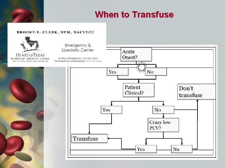 When to Transfuse 