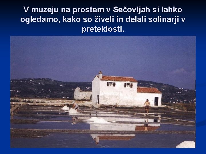 V muzeju na prostem v Sečovljah si lahko ogledamo, kako so živeli in delali