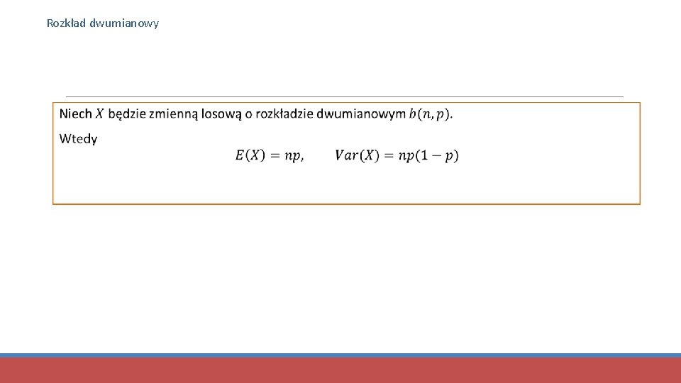 Rozkład dwumianowy 