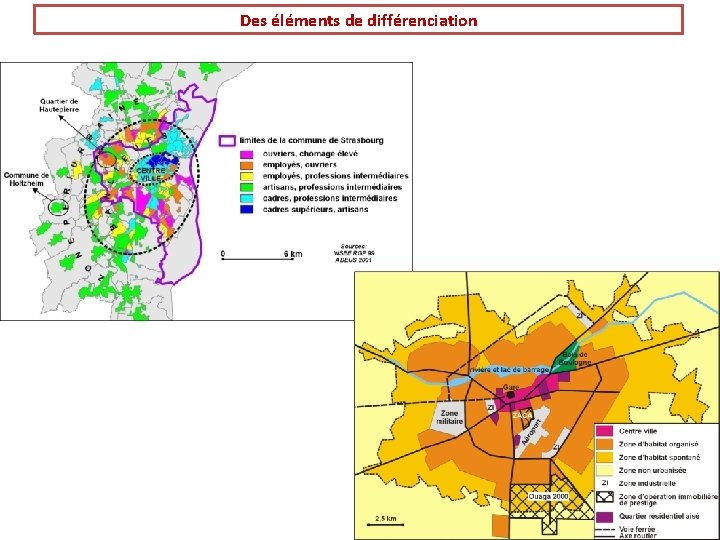 Des éléments de différenciation 