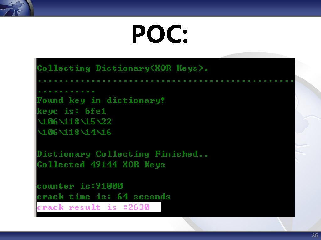 POC: 35 