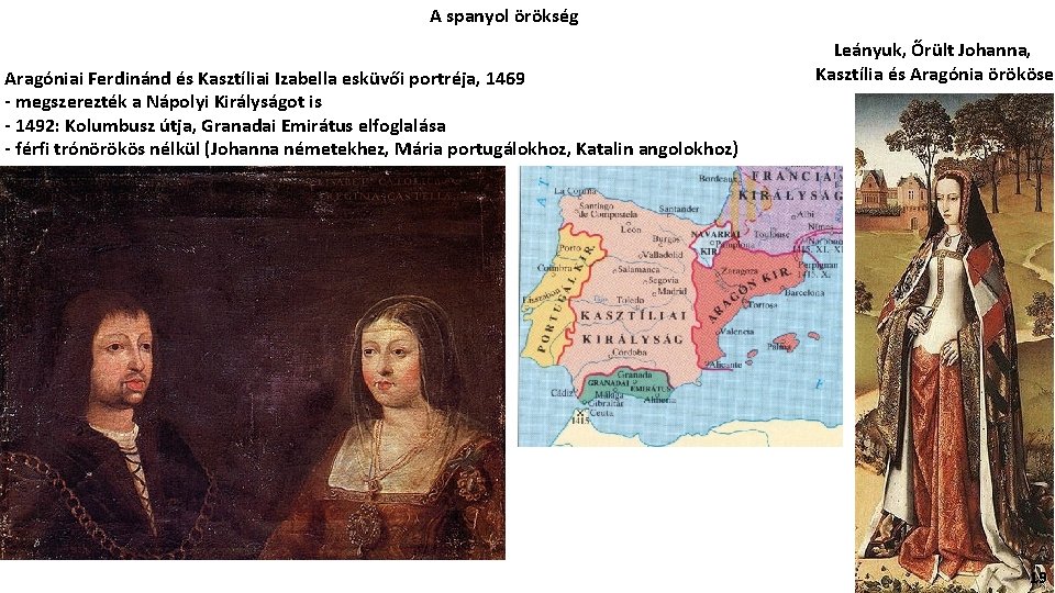 A spanyol örökség Aragóniai Ferdinánd és Kasztíliai Izabella esküvői portréja, 1469 - megszerezték a