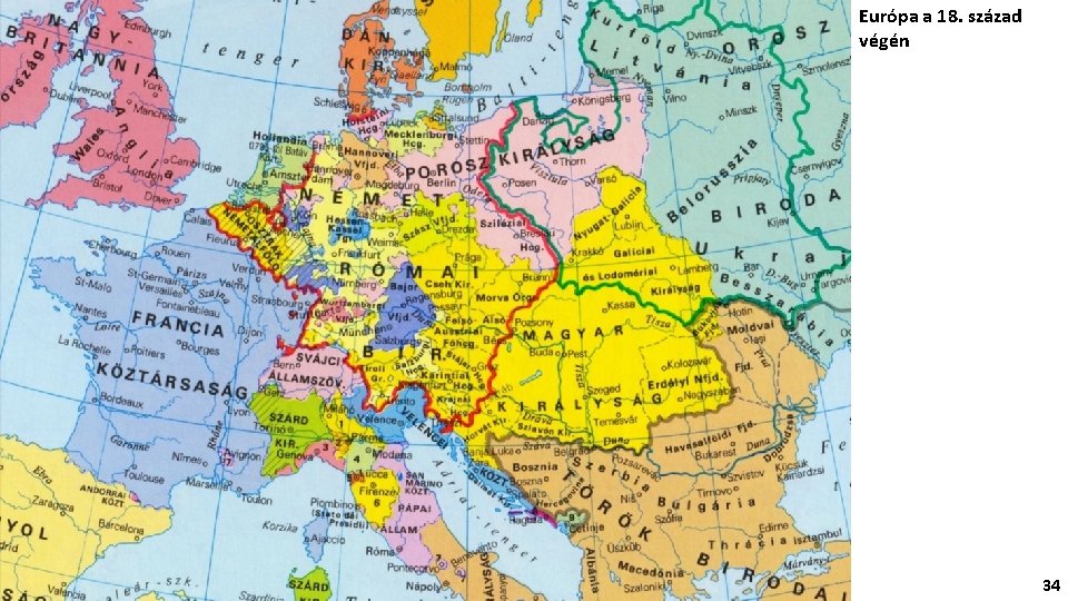 Európa a 18. század végén 34 