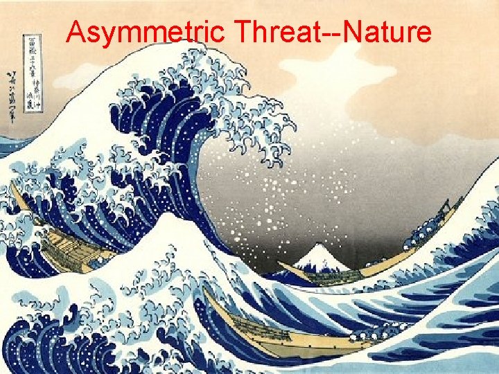 Asymmetric Threat--Nature 