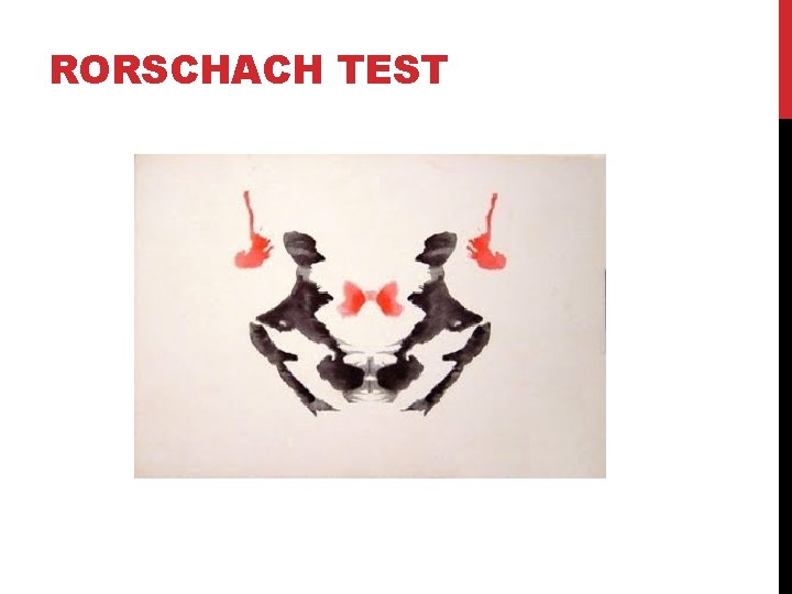 RORSCHACH TEST 
