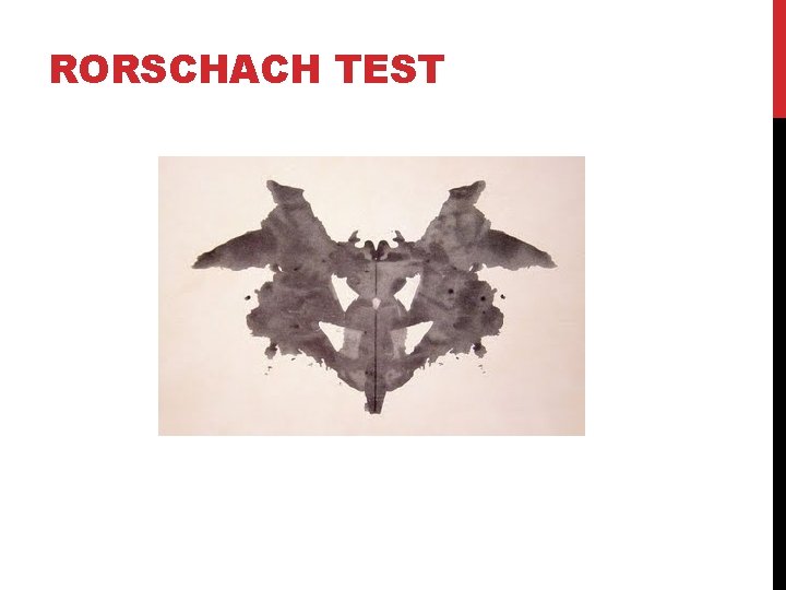 RORSCHACH TEST 