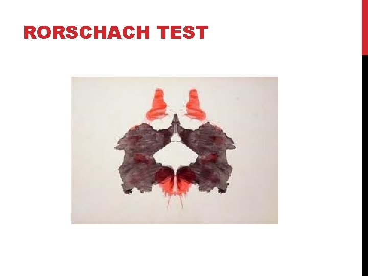 RORSCHACH TEST 