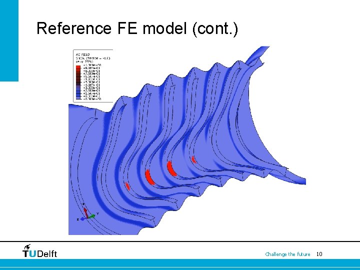 Reference FE model (cont. ) Challenge the future 10 