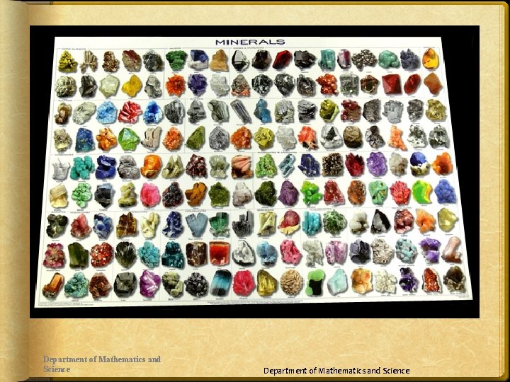 Department of Mathematics and Science 