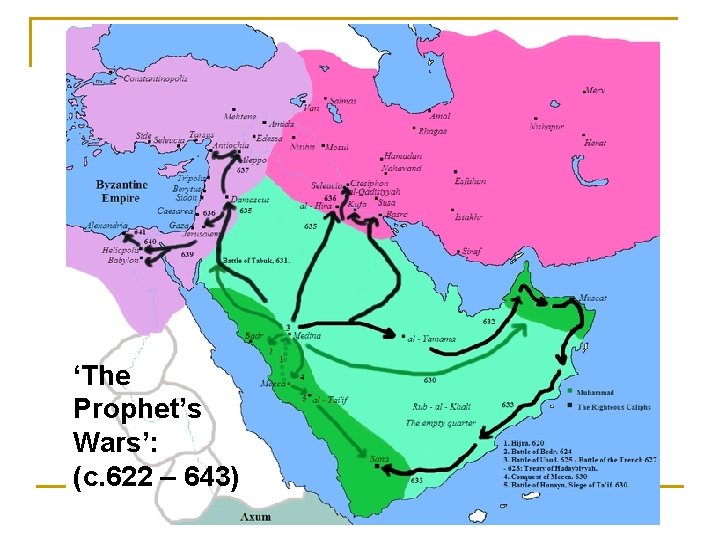 ‘The Prophet’s Wars’: (c. 622 – 643) 