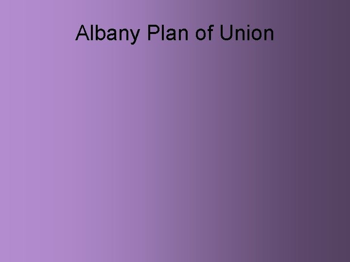 Albany Plan of Union 