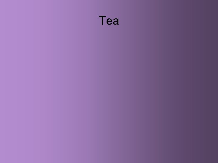 Tea 