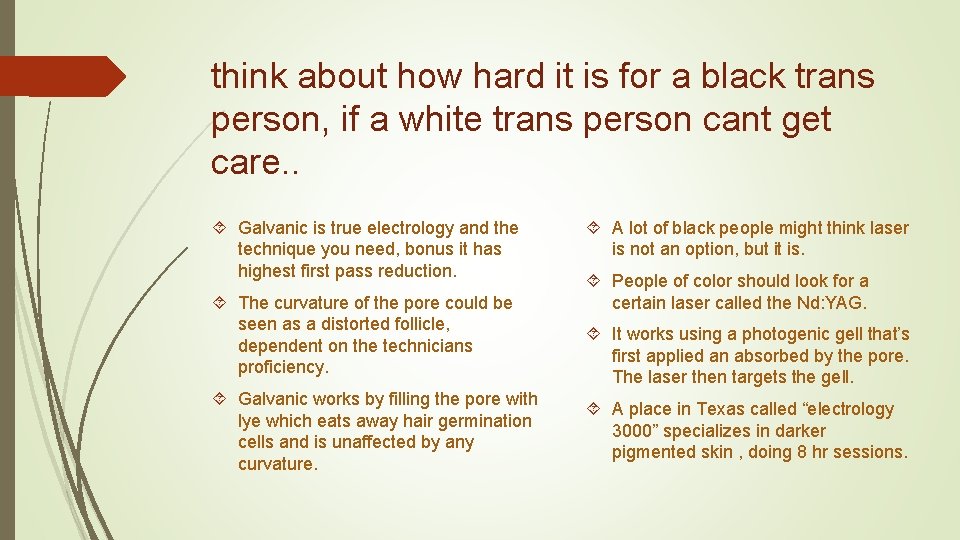 think about how hard it is for a black trans person, if a white think about how hard it is for a black trans person, if a white