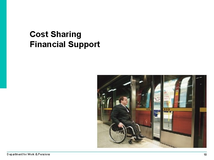 Cost Sharing Financial Support Department for Work & Pensions 18 