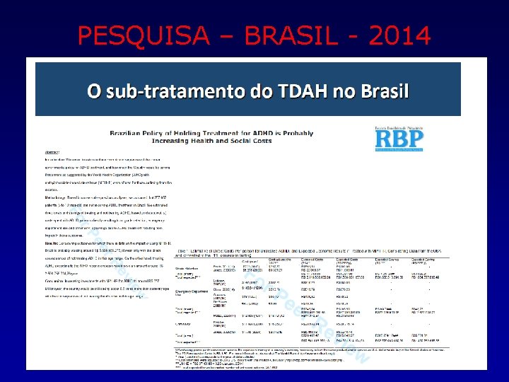 PESQUISA – BRASIL - 2014 