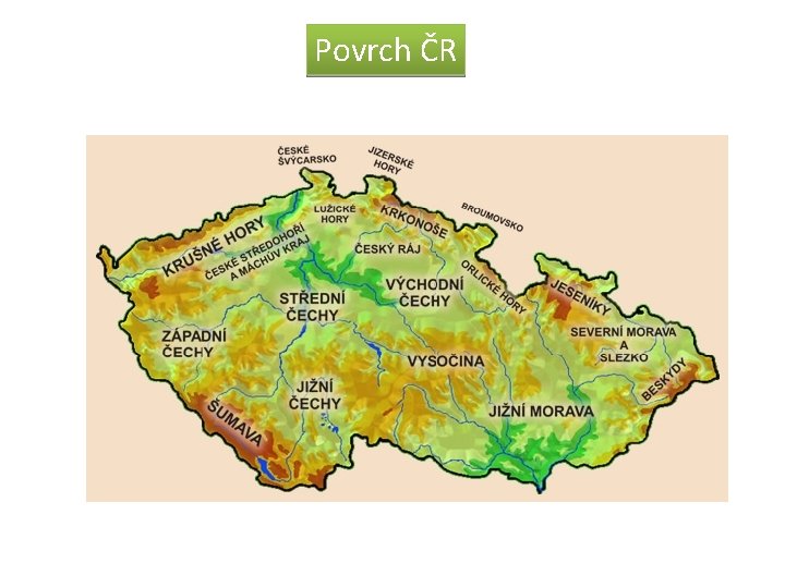 Povrch ČR 