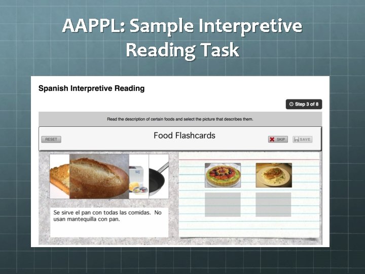 AAPPL: Sample Interpretive Reading Task 
