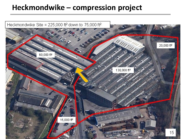 Heckmondwike – compression project Heckmondwike Site = 225, 000 ft 2 down to 75,