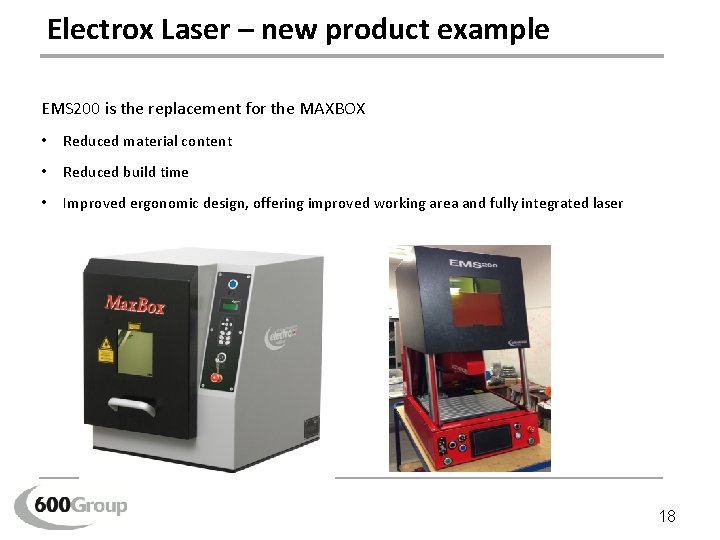 Electrox Laser – new product example EMS 200 is the replacement for the MAXBOX