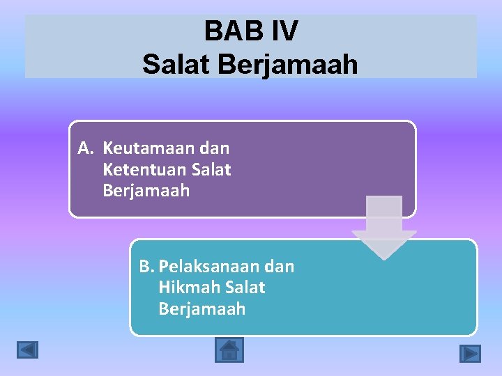 BAB IV Salat Berjamaah A. Keutamaan dan Ketentuan Salat Berjamaah B. Pelaksanaan dan Hikmah