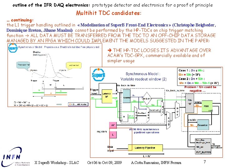 outline of the IFR DAQ electronics: prototype detector and electronics for a proof of