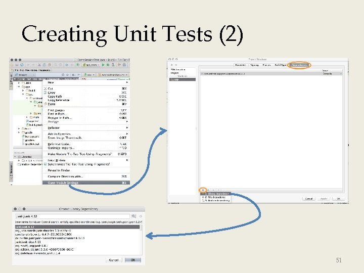 Creating Unit Tests (2) 51 