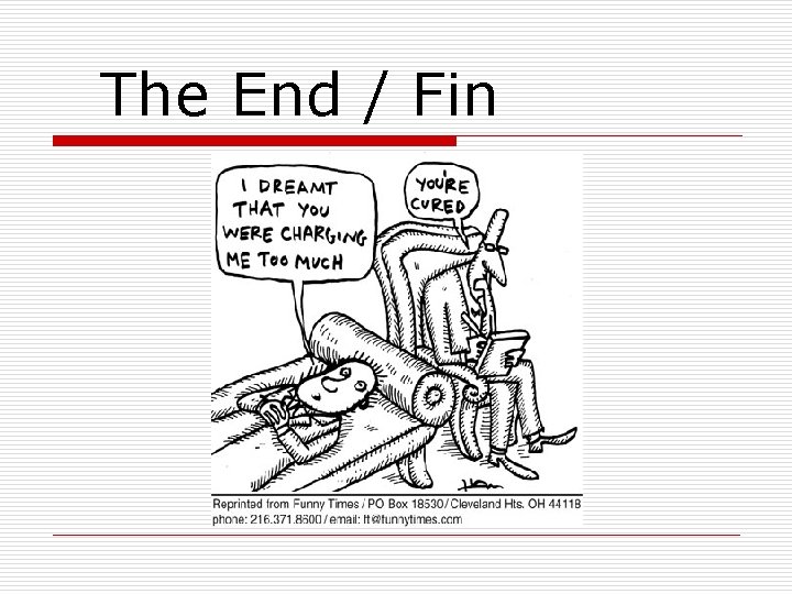 The End / Fin 
