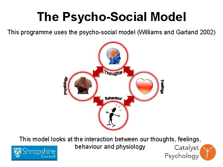 The Psycho-Social Model This programme uses the psycho-social model (Williams and Garland 2002) This