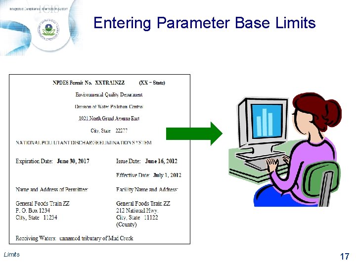 Entering Parameter Base Limits 17 