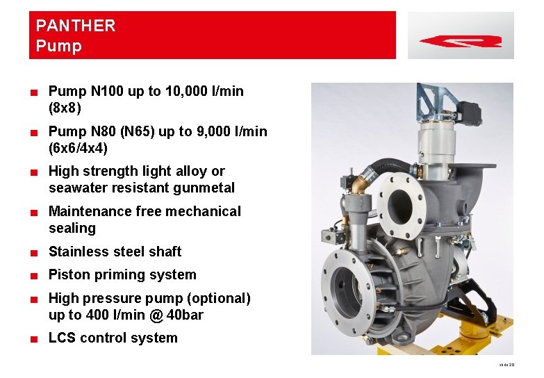 PANTHER Pump ■ Pump N 100 up to 10, 000 l/min (8 x 8)