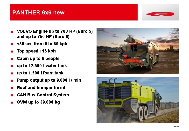 PANTHER 6 x 6 new ■ VOLVO Engine up to 700 HP (Euro 5)