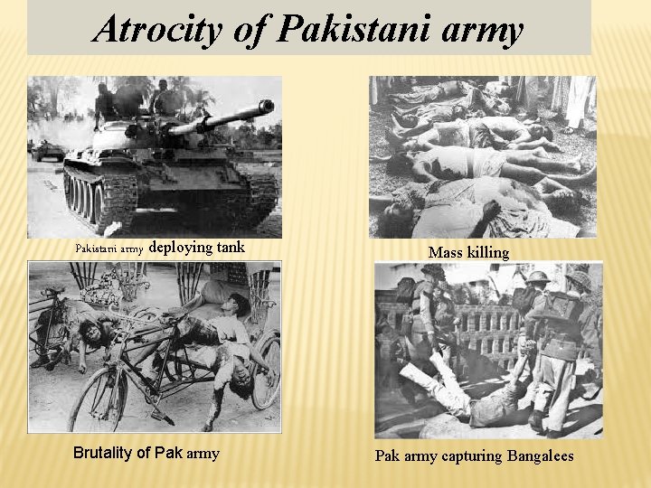 Atrocity of Pakistani army deploying tank Brutality of Pak army Mass killing Pak army