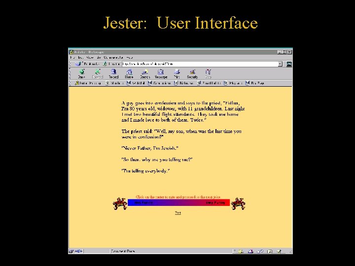 Jester: User Interface 