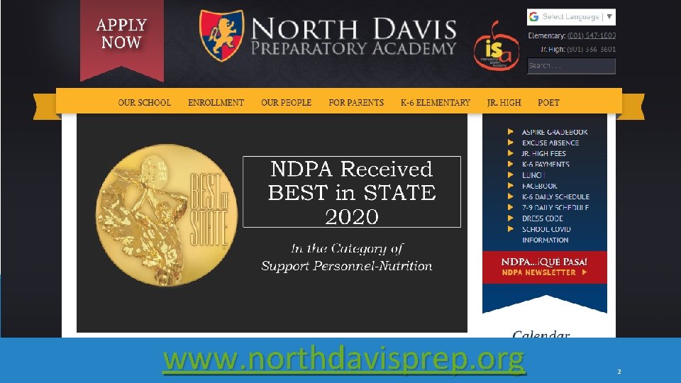 northdavisprep. org www. northdavisprep. org 2 