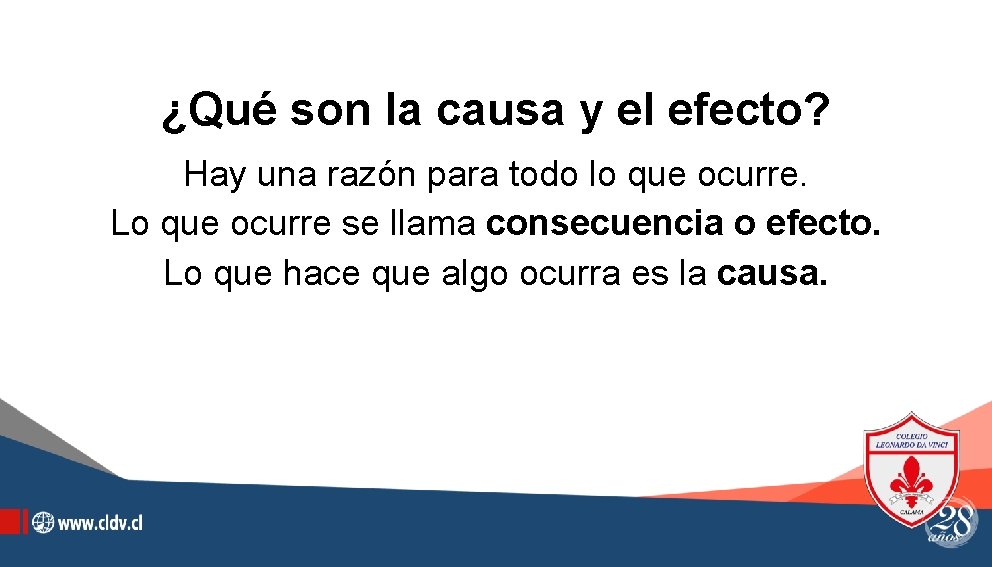 ¿Qué son la causa y el efecto? Hay una razón para todo lo que