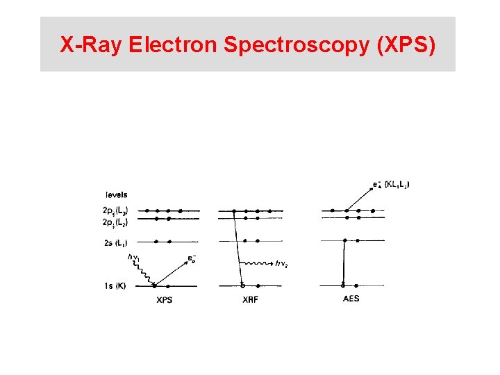 X-Ray Electron Spectroscopy (XPS) 
