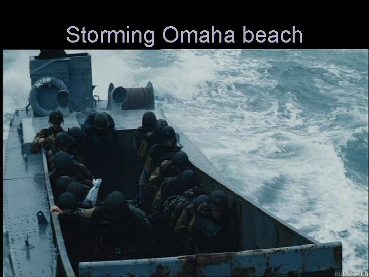 Storming Omaha beach 