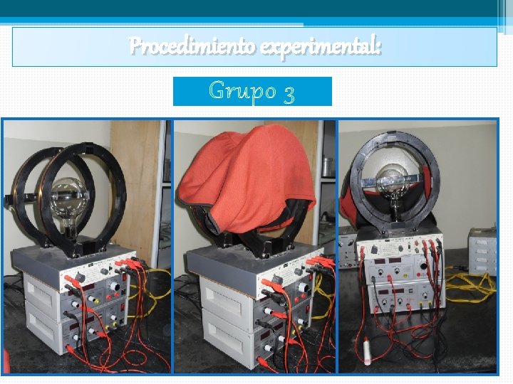 Procedimiento experimental: Grupo 3 