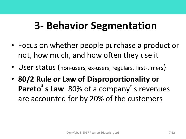 3 - Behavior Segmentation • Focus on whether people purchase a product or not, 3 - Behavior Segmentation • Focus on whether people purchase a product or not,