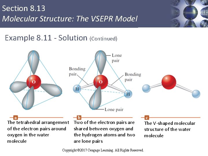 Section 8. 13 Molecular Structure: The VSEPR Model Example 8. 11 - Solution (Continued)