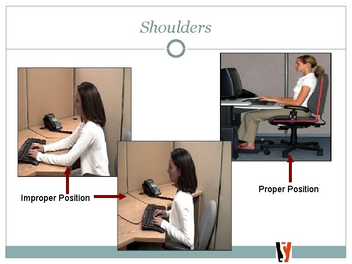 Shoulders Improper Position Proper Position 