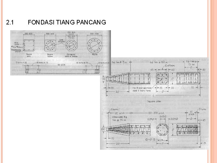 2. 1 FONDASI TIANG PANCANG 